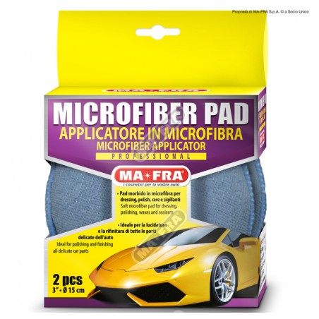 MICROFIBER PAD DISK PACK 6 DOUBLE- dichi tampone in microfibra