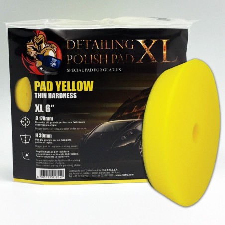 TAMPONE  XL GIALLO 170X30MM/21-R56  DETAILING- TAMPONE MEDIO MORBIDO