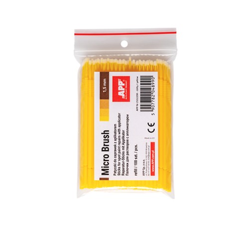 BASTONCINI PER RITOCCO VERNICE SPOT GIALLO 1,5mm 100pcs