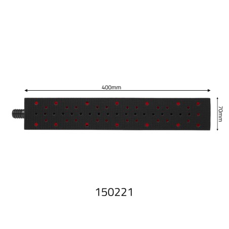 BLOCCO PER LEVIGATURA CON ATTACCO ASPIRAZIONE 70X400mm