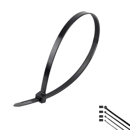 FASCETTA PER CAVI 2,5x100 mm NERO (300 Pz) ZIP100